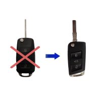 ΚΕΛΥΦΟΣ ΚΛΕΙΔΙΟΥ ΑΥΤΟΚΙΝΗΤΟΥ GROUP VAG ΜΕ 3 ΚΟΥΜΠΙΑ ΚΑΙ ΛΑΜΑ HU66