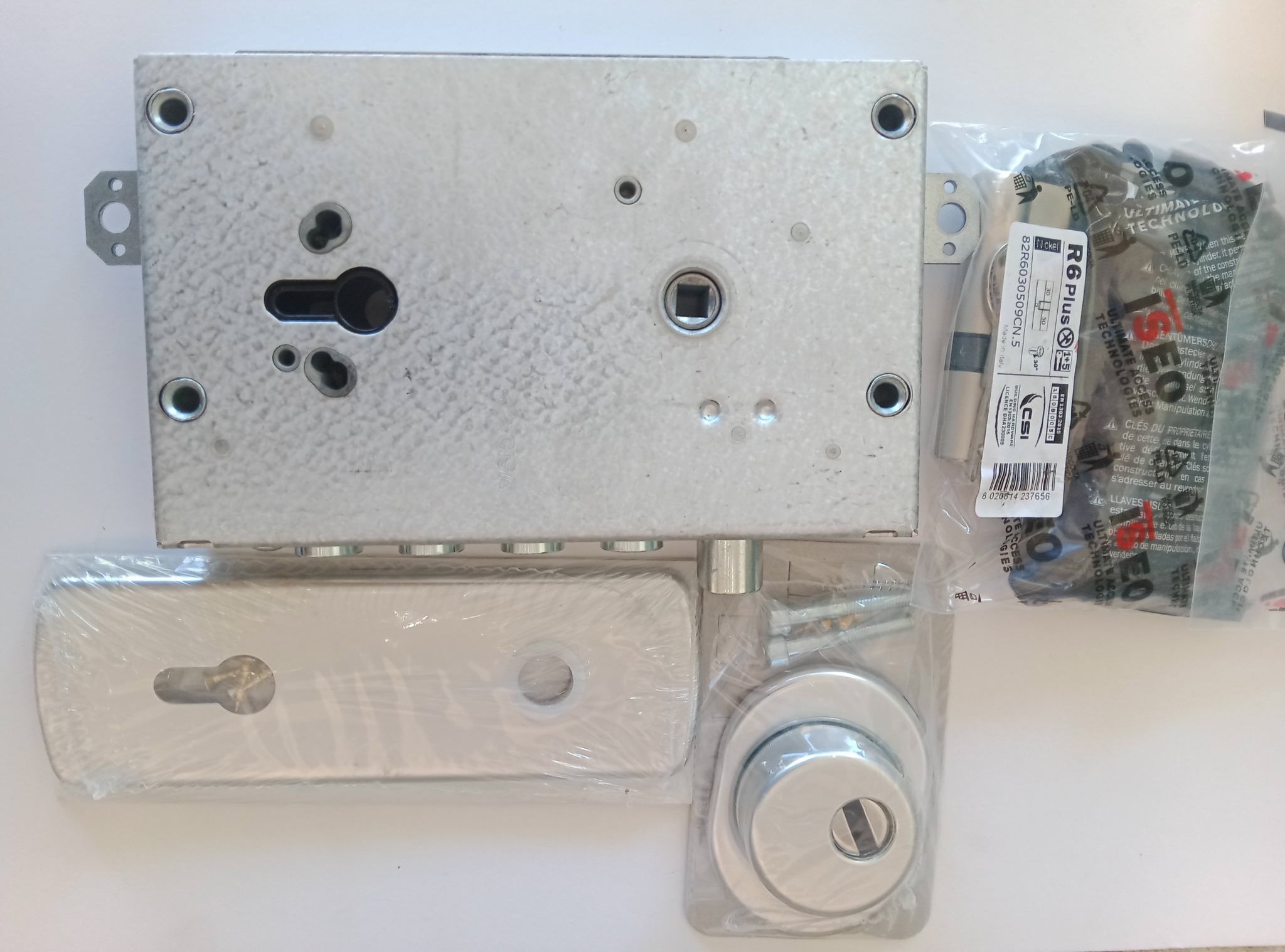 ΣΕΤ ΚΛΕΙΔΑΡΙΑΣ ΘΩΡΑΚΙΣΜΕΝΗΣ ΠΟΡΤΑΣ ΝΕΟΥ ΤΥΠΟΥ ΜΕ ΑΦΑΛΟ ISEO R6 PLUSΚΑΙ DEFENDER