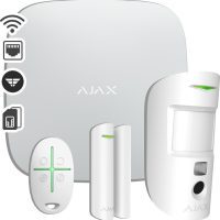 Ajax Systems Starter Kit Cam Plus Ασύρματο Σύστημα συναγερμού Λευκό